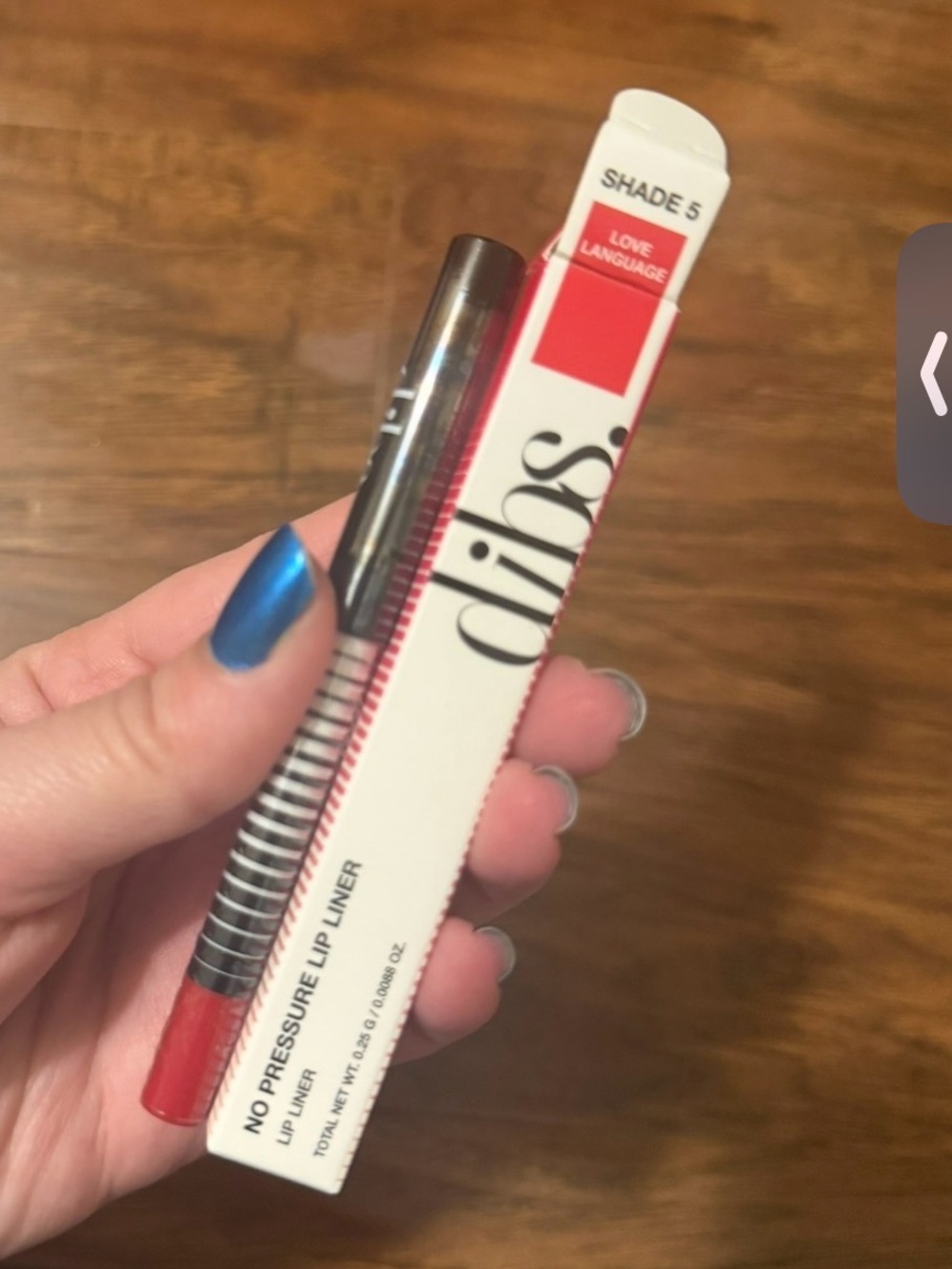 Dibs lip liner - love language